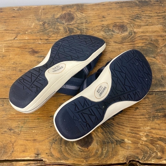Earth Origins Navy Saru Cassidy Slip On Comfort Walking Sandals Slides Size 7 - Picture 7 of 9